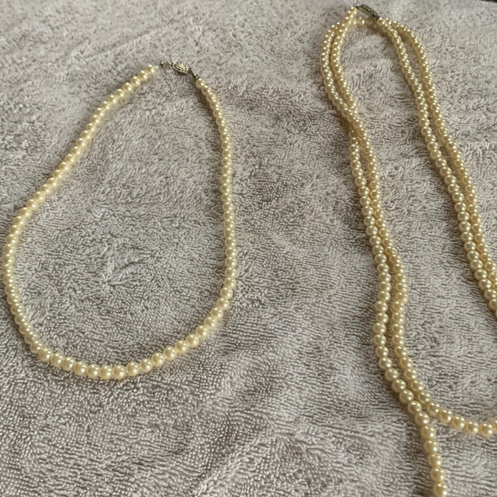 Two Strands of Vintage pearls